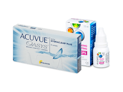 Acuvue Oasys (6 šošoviek) + očné kvapky Gelone