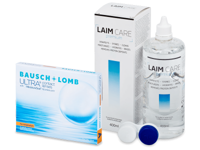 Bausch + Lomb ULTRA for Astigmatism (3 šošovky) + roztok Laim-Care 400 ml