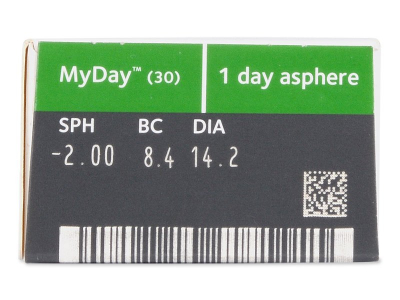 MyDay daily disposable (90 šošoviek) - Náhľad parametrov šošoviek