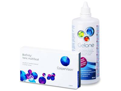 Biofinity Toric Multifocal (3 čočky) + Gelone 360 ml - Starší vzhľad