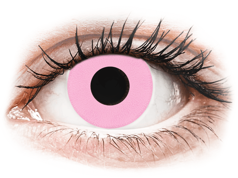CRAZY LENS - Barbie Pink - dioptrické jednodenné (2 šošovky) - Coloured contact lenses