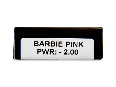 CRAZY LENS - Barbie Pink - dioptrické jednodenné (2 šošovky) - Náhľad parametrov šošoviek
