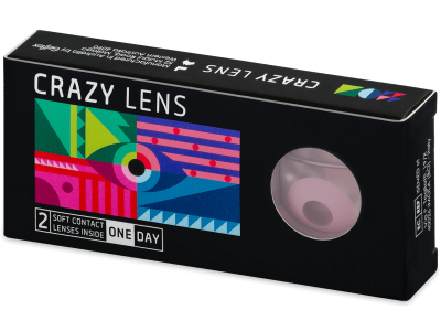 CRAZY LENS - Barbie Pink - dioptrické jednodenné (2 šošovky) - Coloured contact lenses