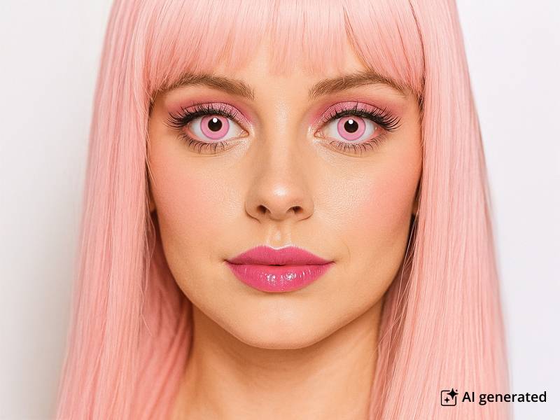 CRAZY LENS - Barbie Pink - nedioptrické jednodenné (2 šošovky)