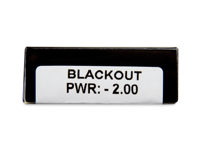 CRAZY LENS - Black Out - dioptrické jednodenné (2 šošovky) - Náhľad parametrov šošoviek