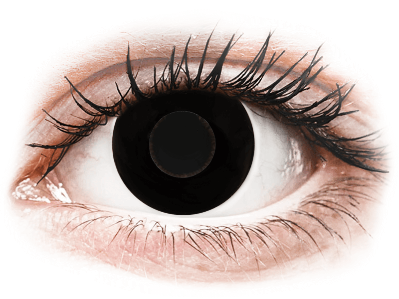 CRAZY LENS - Black Out - nedioptrické jednodenné (2 šošovky) - Coloured contact lenses