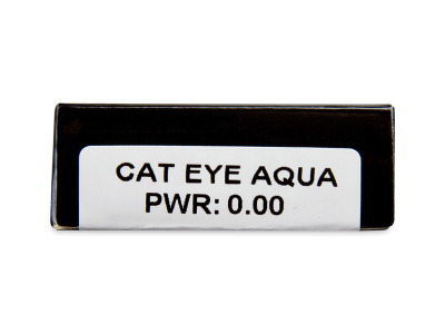 CRAZY LENS - Cat Eye Aqua - nedioptrické jednodenné (2 šošovky) - Náhľad parametrov šošoviek