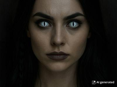 CRAZY LENS - Cat Eye White - nedioptrické jednodenné (2 šošovky) - Ilustračné foto