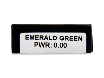 CRAZY LENS - Emerald Green - nedioptrické jednodenné (2 šošovky) - Náhľad parametrov šošoviek