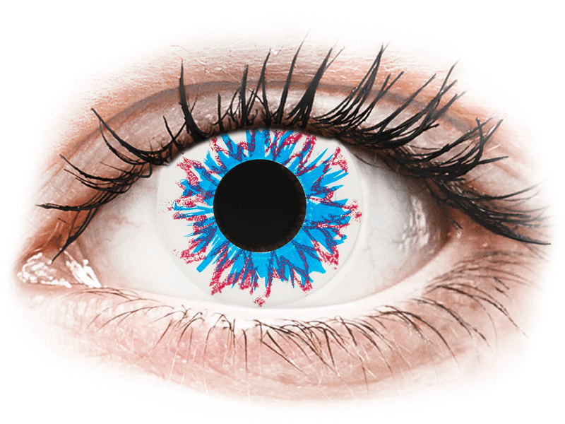 CRAZY LENS - Harlequin - dioptrické jednodenné (2 šošovky) - Coloured contact lenses
