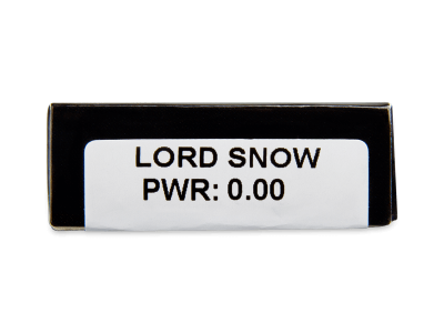 CRAZY LENS - Lord Snow - nedioptrické jednodenné (2 šošovky) - Náhľad parametrov šošoviek