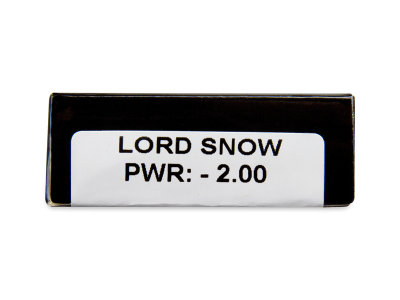 CRAZY LENS - Lord Snow - dioptrické jednodenné (2 šošovky) - Náhľad parametrov šošoviek