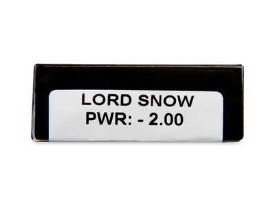 CRAZY LENS - Lord Snow - dioptrické jednodenné (2 šošovky) - Náhľad parametrov šošoviek