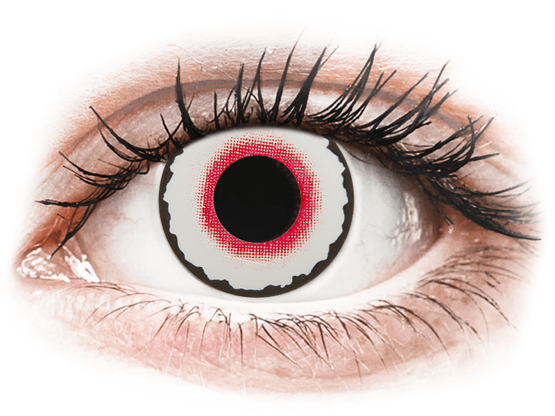 CRAZY LENS - Mad Clown - dioptrické jednodenné (2 šošovky) - Coloured contact lenses