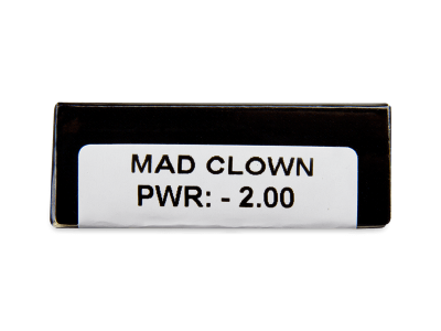 CRAZY LENS - Mad Clown - dioptrické jednodenné (2 šošovky) - Náhľad parametrov šošoviek