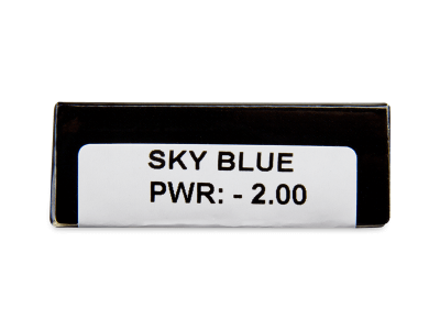 CRAZY LENS - Sky Blue - dioptrické jednodenné (2 šošovky) - Náhľad parametrov šošoviek
