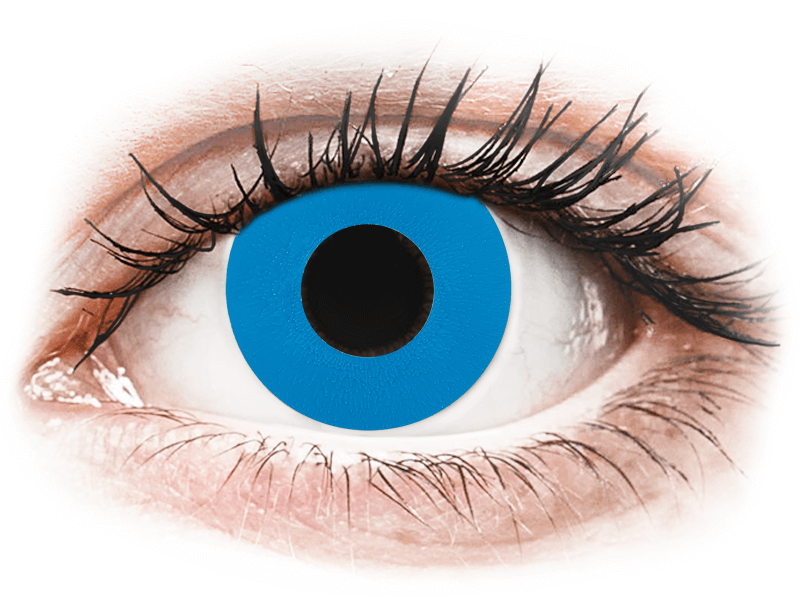 CRAZY LENS - Sky Blue - dioptrické jednodenné (2 šošovky) - Coloured contact lenses