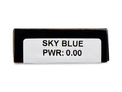 CRAZY LENS - Sky Blue - nedioptrické jednodenné (2 šošovky) - Náhľad parametrov šošoviek