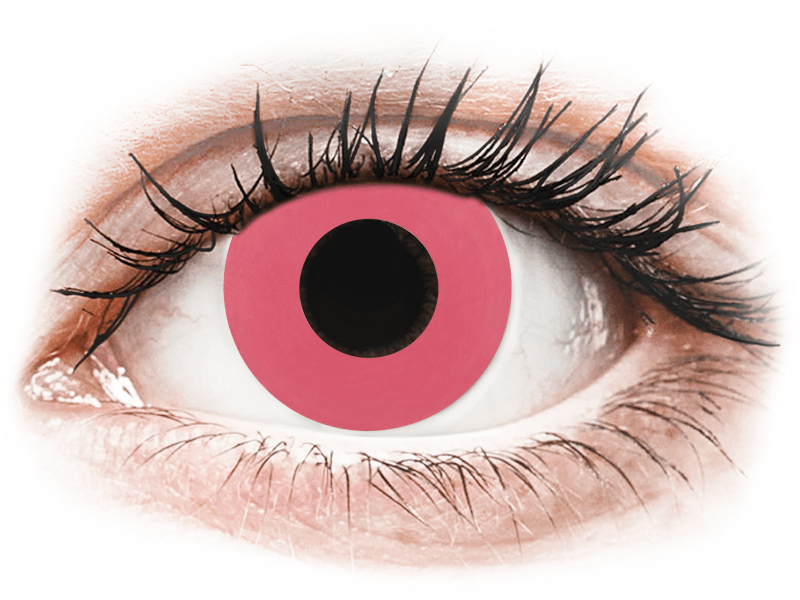 CRAZY LENS - Solid Rose - nedioptrické jednodenné (2 šošovky) - Coloured contact lenses