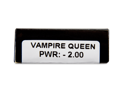 CRAZY LENS - Vampire Queen - dioptrické jednodenné (2 šošovky) - Náhľad parametrov šošoviek