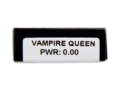CRAZY LENS - Vampire Queen - nedioptrické jednodenné (2 šošovky) - Náhľad parametrov šošoviek