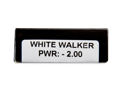 CRAZY LENS - White Walker - dioptrické jednodenné (2 šošovky) - Náhľad parametrov šošoviek