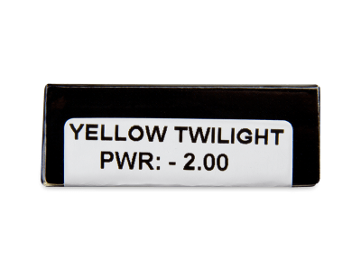 CRAZY LENS - Yellow Twilight - dioptrické jednodenné (2 šošovky) - Náhľad parametrov šošoviek