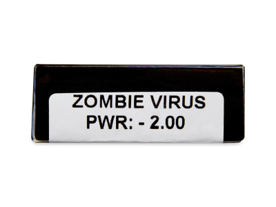 CRAZY LENS - Zombie Virus - dioptrické jednodenné (2 šošovky) - Náhľad parametrov šošoviek