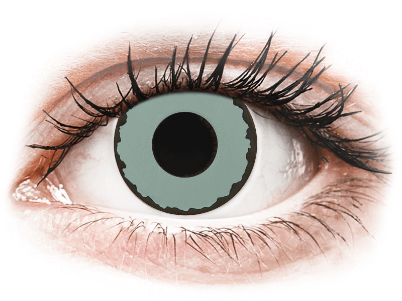 CRAZY LENS - Zombie Virus - dioptrické jednodenné (2 šošovky) - Coloured contact lenses