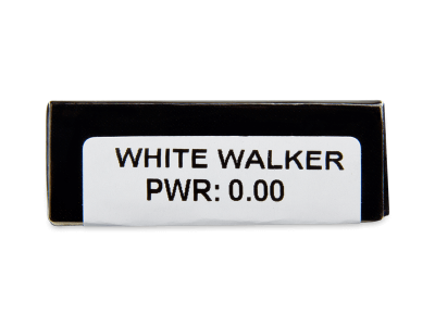 CRAZY LENS - White Walker - nedioptrické jednodenné (2 šošovky) - Náhľad parametrov šošoviek