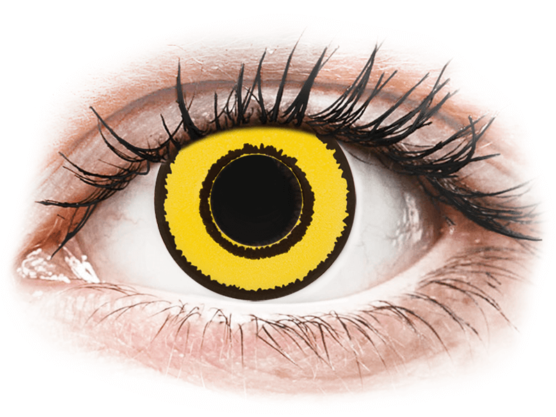 CRAZY LENS - Yellow Twilight - nedioptrické jednodenné (2 šošovky) - Coloured contact lenses