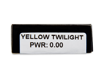 CRAZY LENS - Yellow Twilight - nedioptrické jednodenné (2 šošovky) - Náhľad parametrov šošoviek
