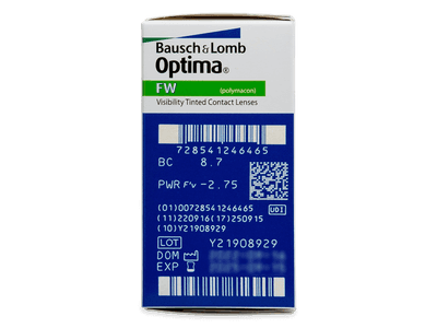 Optima FW (4 šošovky) - Náhľad parametrov šošoviek