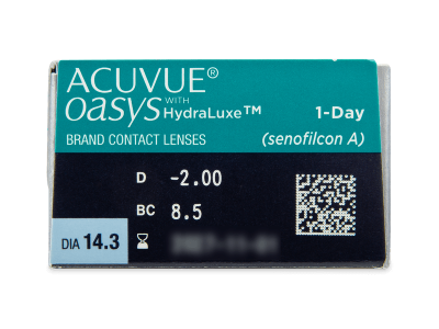 Acuvue Oasys 1-Day with Hydraluxe (30 šošoviek) - Náhľad parametrov šošoviek
