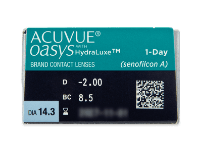 Acuvue Oasys 1-Day with Hydraluxe (30 šošoviek) - Náhľad parametrov šošoviek