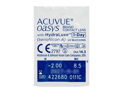 Acuvue Oasys 1-Day with Hydraluxe (30 šošoviek) - Vzhľad blistra so šošovkou