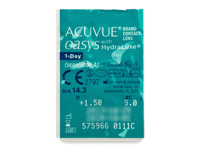 Acuvue Oasys 1-Day with Hydraluxe (30 šošoviek) - Vzhľad blistra so šošovkou