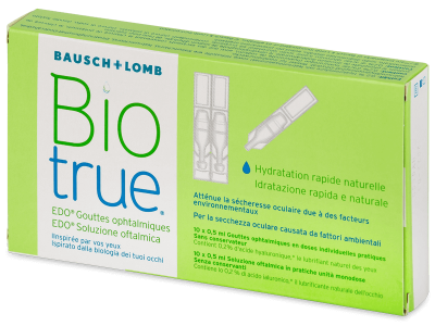 Očné kvapky Biotrue EDO 10x 0,5 ml  - Očné kvapky