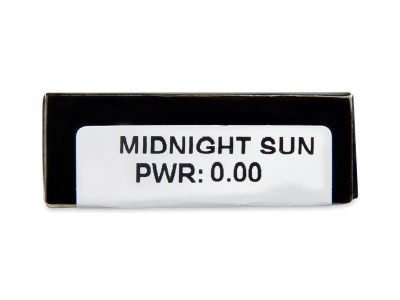 CRAZY LENS - Midnight Sun - nedioptrické jednodenné (2 šošovky) - Náhľad parametrov šošoviek
