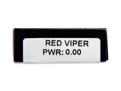 CRAZY LENS - Red Viper - nedioptrické jednodenné (2 šošovky) - Náhľad parametrov šošoviek