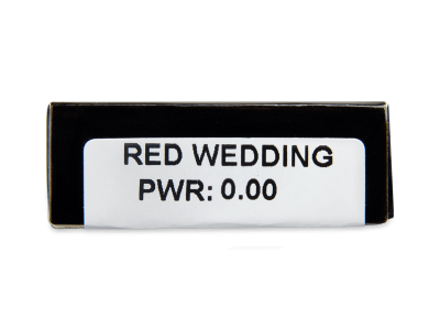 CRAZY LENS - Red Wedding - nedioptrické jednodenné (2 šošovky) - Náhľad parametrov šošoviek