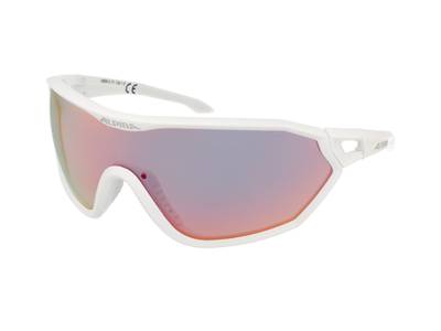 Slnečné okuliare Alpina S-Way QVM+ White Matt/Quattro Varioflex Rainbow Mirror