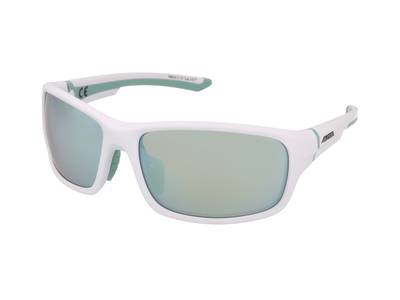 Slnečné okuliare Alpina Lyron S White Matt Pistachio/Emerald Mirror