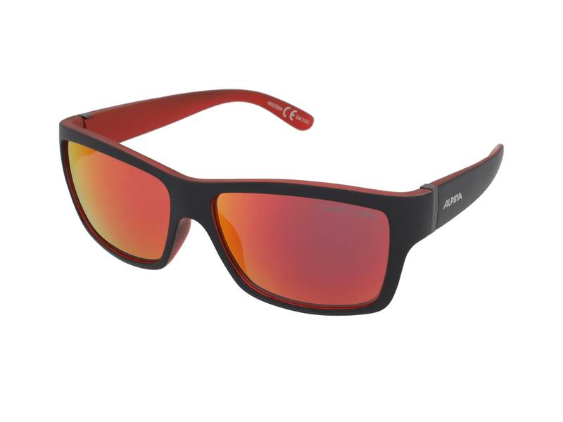 Slnečné okuliare Alpina Kacey Black Matt Red/Red Mirror 