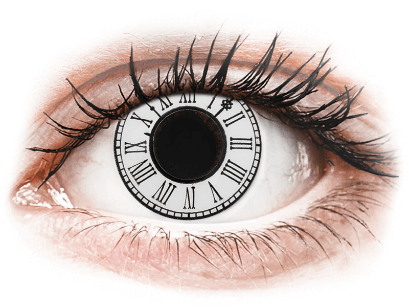 CRAZY LENS - Clock - nedioptrické jednodenné (2 šošovky) - Coloured contact lenses