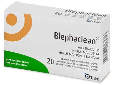 Blephaclean sterilné tampóny na hygienu očného viečka 20 ks