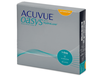 Acuvue Oasys 1-Day with HydraLuxe for Astigmatism (90 šošoviek) - Tórické kontaktné šošovky