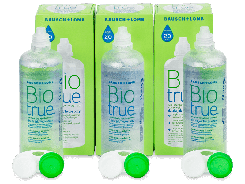 Roztok Biotrue 3x 300 ml - Výhodné trojbalenie roztoku