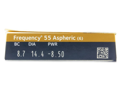 Frequency 55 Aspheric (6 šošoviek) - Náhľad parametrov šošoviek