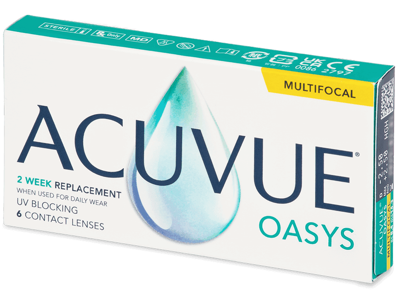 Acuvue Oasys Multifocal (6 šošoviek) - Štrnásťdenné kontaktné šošovky